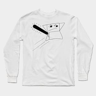 Origami Alien Long Sleeve T-Shirt